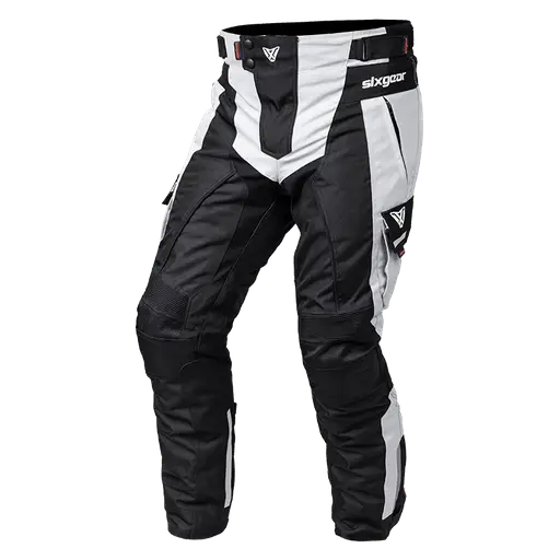 Pantaloni Moto din Textil SIXGEAR ADVANCE · Negru / Gri