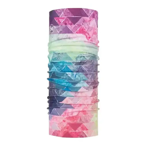 Bandană tubulară multifunctională pentru Copii BUFF ORIGINAL ECOSTRETCH JUNIOR PRYSMA MULTI · Mov / Albastru / Verde
