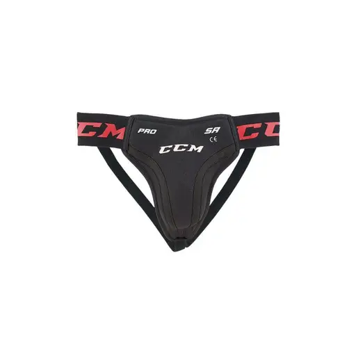 Suspensor Hochei Jucător, Senior, CCM PRO JOCK STRAP · Negru / Roșu