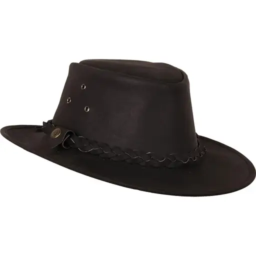 Pălărie Cowboy din Piele WILD WEST Hooley · Negru
