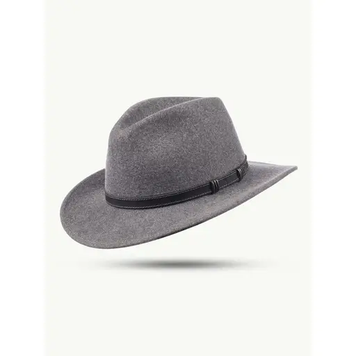 Pălărie Cowboy din Lână WILD WEST Stamford · Gri