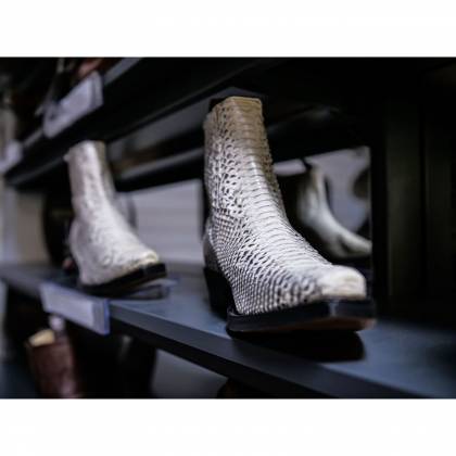 Botine Cowboy Damă SENDRA BOOTS 1692 · Piton Barriga Natural  · Maro / Negru  - 6