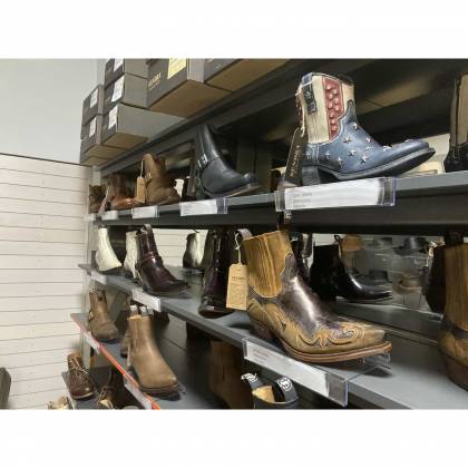 Botine  Cowboy Unisex Sendra Boots 4660 · Cuervo SERRAJE CAMELLO-BARBADOS QUERCIA · Maro / Negru  - 11