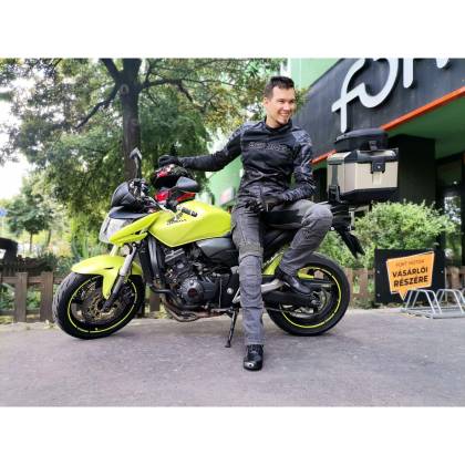 Geacă Moto de Vară din Textil BERING SPIRIT CAMO · Negru / Verde  - 7