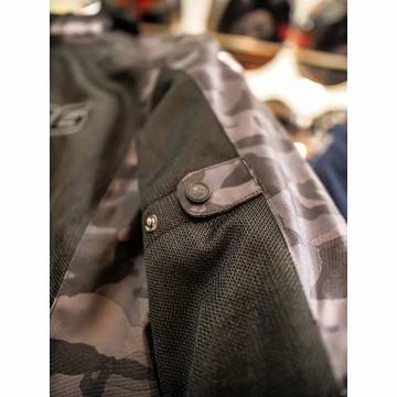 Geacă Moto de Vară din Textil BERING SPIRIT CAMO · Negru / Verde  - 15