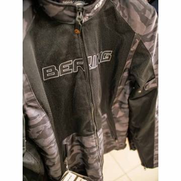 Geacă Moto de Vară din Textil BERING SPIRIT CAMO · Negru / Verde  - 13