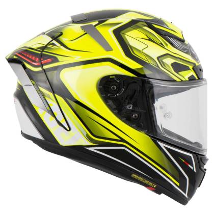 Cască Moto Integrală SHOEI X-SPIRIT III AERODYNE TC-3 · Negru / Verde Fluo / Roșu  - 4