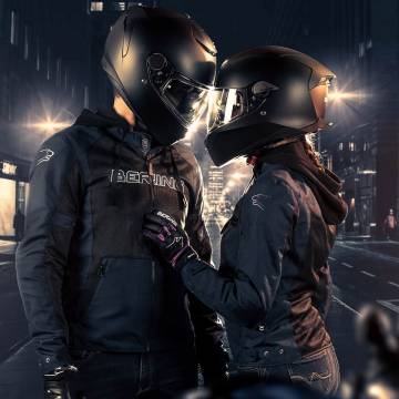 Geacă Moto Damă de Vară BERING LADY SPIRIT · Negru / Albastru  - 8