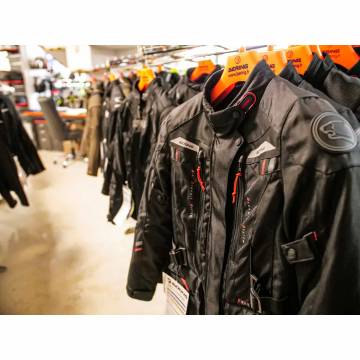 Geacă Moto din Textil BERING DARKO · Negru / Roșu  - 5