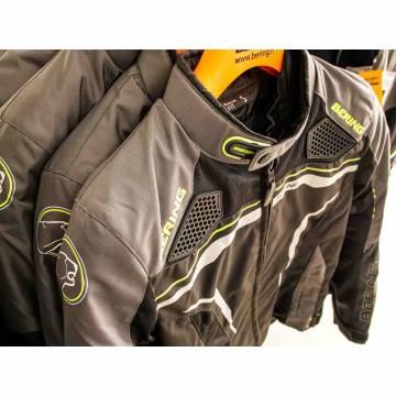 Geacă Moto din Textil BERING BATIST · Negru / Gri  - 5