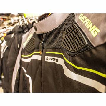 Geacă Moto din Textil BERING BATIST · Negru / Gri  - 4