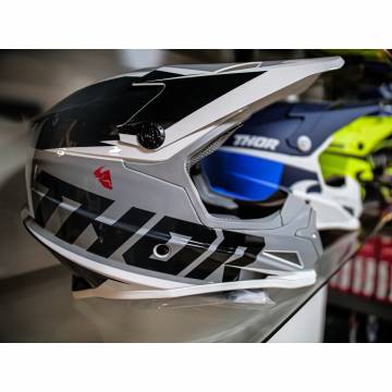 Cască Enduro - Cross THOR SECTOR FADER · Negru / Alb  - 4