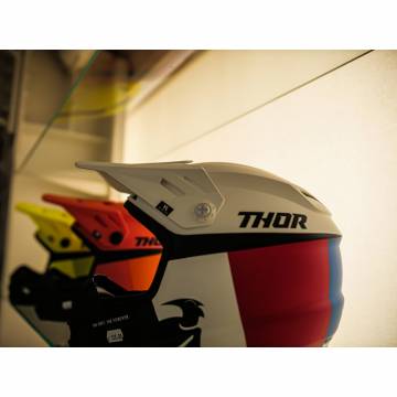 Cască Enduro - Cross Copii THOR SECTOR RACER · Alb / Albastru / Roșu  - 4