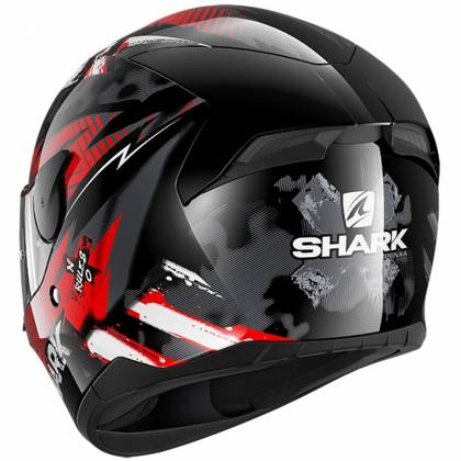Cască Moto Integrală SHARK D-SKWAL 2 PENXA · Negru / Alb / Roșu  - 2