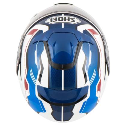 Cască Moto Flip-Up SHOEI NEOTEC-II RESPECT TC-10 · Negru / Albastru / Alb / Roșu  - 6