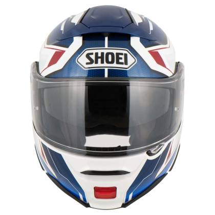 Cască Moto Flip-Up SHOEI NEOTEC-II RESPECT TC-10 · Negru / Albastru / Alb / Roșu  - 4