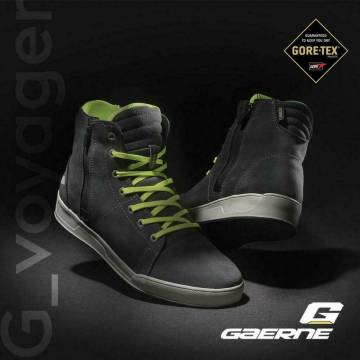 Ghete Moto GoreTex GAERNE G. VOYAGER · Gri / Verde-Fluo  - 1
