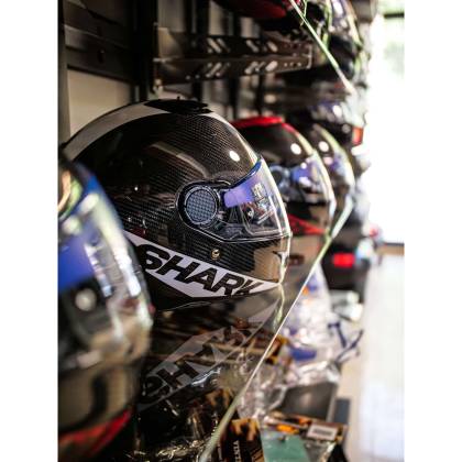 Cască Moto Integrală SHARK SPARTAN CARBON SKIN · Negru / Alb  - 6