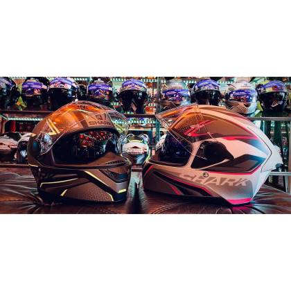 Cască Moto Integrală SHARK D-SKWAL 2 DAVEN · Negru / Gri / Roz  - 5