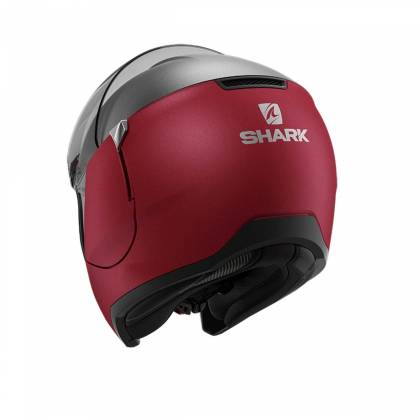 Cască Moto Flip Up SHARK EVOJET DUAL BLANK · Negru / Roșu Mat  - 6