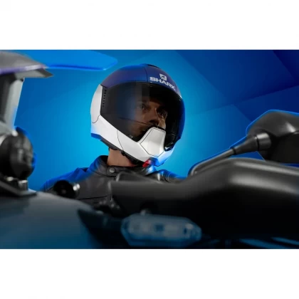 Cască Moto Flip Up SHARK EVOJET VYDA · Negru / Argintiu Mat  - 4