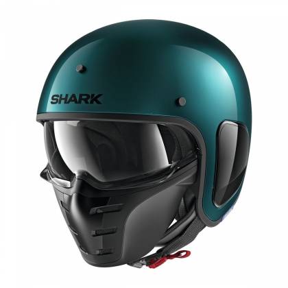 Cască Moto Open Face SHARK S-DRAK 2 BLANK · Verde  - 0