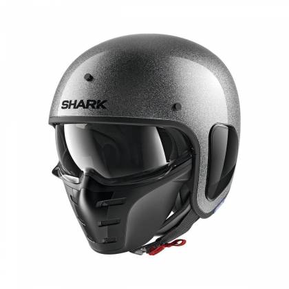 Cască Moto Open Face SHARK S-DRAK 2 GLITTER · Argintiu  - 0