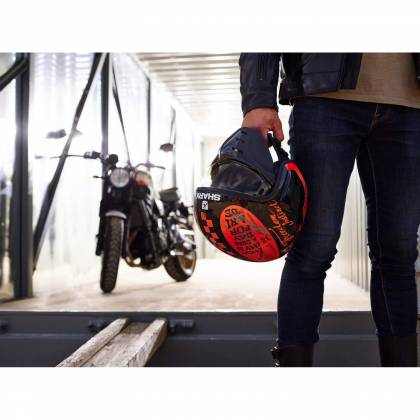 Cască Moto Open Face SHARK S-DRAK 2 CARBON DAGON · Negru / Gri  - 10