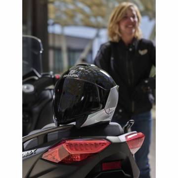 Cască Moto Open-Face SHARK CITYCRUISER DUAL BLANK · Argintiu / Albastru Mat  - 11