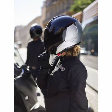 Cască Moto Open-Face SHARK CITYCRUISER DUAL BLANK · Argintiu / Albastru Mat  - 4