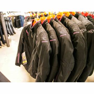 Geacă Moto Damă din Textil BERING LADY MERYLL · Negru / Roz  - 5