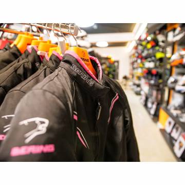 Geacă Moto Damă din Textil BERING LADY MERYLL · Negru / Roz  - 4