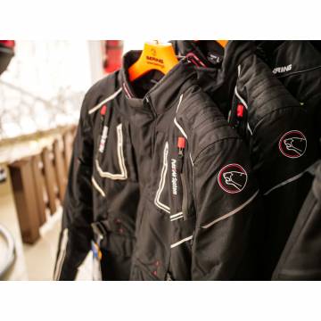 Geacă Moto din Textil BERING OURAL · Negru / Roșu  - 5