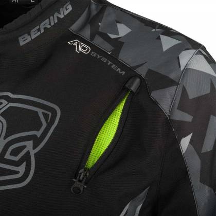 Geacă Moto din Textil BERING GOZER · Negru / Gri  - 6