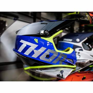 Cască Enduro - Cross THOR SECTOR FADER · Negru / Albastru / Alb  - 4