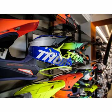 Cască Enduro - Cross THOR SECTOR FADER · Negru / Albastru / Alb  - 5