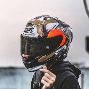 Cască Moto Integrală SHOEI X-SPIRIT III MARQUEZ 6 TC-1 · Alb / Albastru / Roșu  - 4