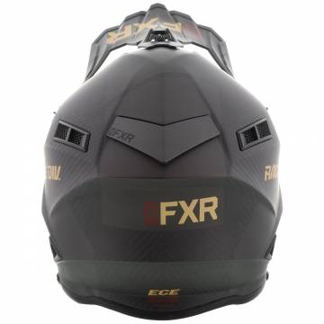 Cască Enduro - Cross - Snowmobil FXR RACING HELIUM CARBON · Negru / Auriu / Roșu  - 1