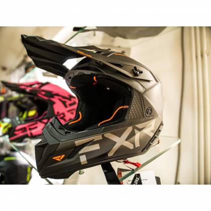Cască Enduro - Cross - Snowmobil FXR RACING HELIUM RIDE CO 21 · Negru / Portocaliu Fluo  - 5