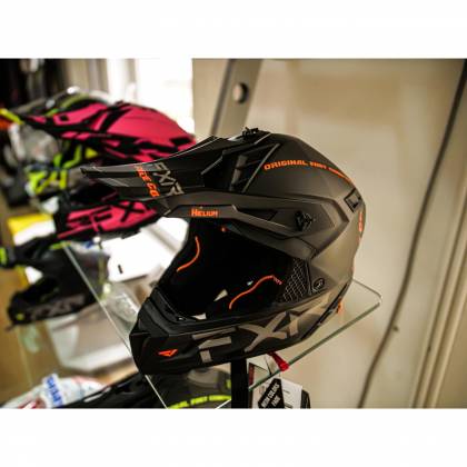 Cască Enduro - Cross - Snowmobil FXR RACING HELIUM RIDE CO 21 · Negru / Portocaliu Fluo  - 6