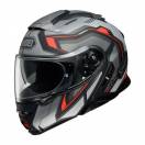 Cască Moto Flip-Up SHOEI NEOTEC-II RESPECT TC-5 · Negru / Gri / Roșu