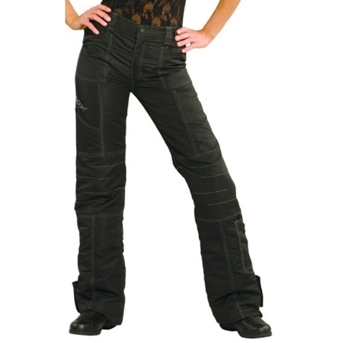 Pantaloni Moto Damă din Textil SHOX TAMARA · Negru 