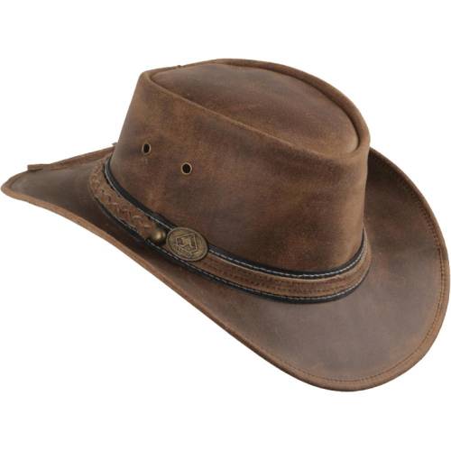 Pălărie Cowboy din Piele WILD WEST IRVING · Maro 