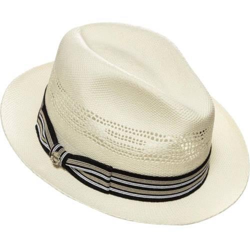 Pălărie Cowboy din Paie tip Panama WILD WEST LENO · Alb 