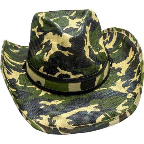 Pălărie Cowboy din Paie WILD WEST SH24447 · Camo 