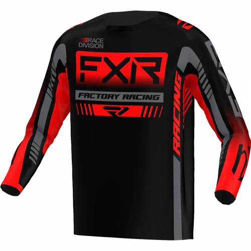 Tricou Enduro FXR RACING CLUTCH PRO MX · Negru / Roșu / Gri 
