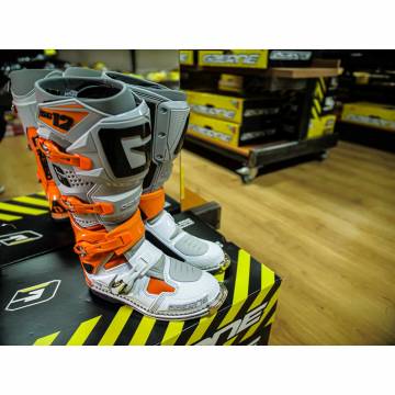 Cizme Enduro - Cross GAERNE SG-12 · Gri / Portocaliu / Alb  - 4