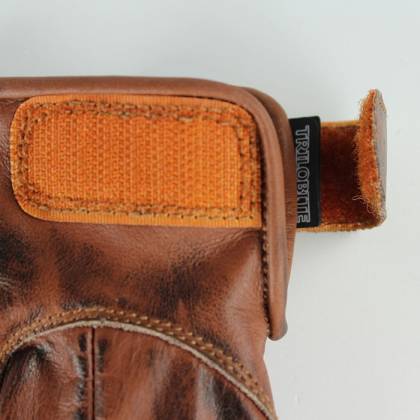 Mănuși Moto din Piele TRILOBITE CAFE · Maro  - 6