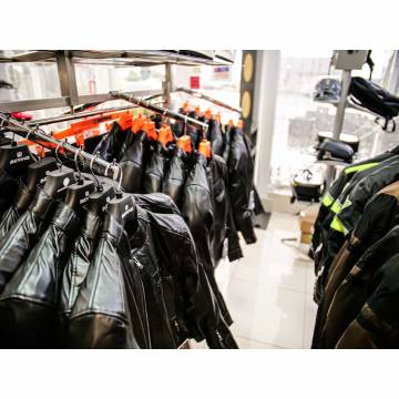 Geacă Moto de Vară din Piele Naturală Perforată SIXGEAR ORLANDO AIR · Negru  - 11