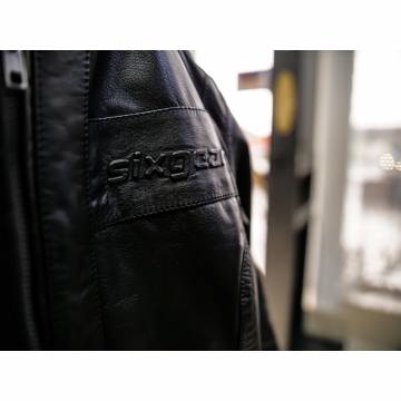 Geacă Moto Damă de Vară din Piele Naturală SIXGEAR MILA · Negru  - 4